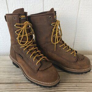 Georgia Boots Spruce Mens Leather EH WP Steel Toe Logger Boots 10.5 EE CA9824